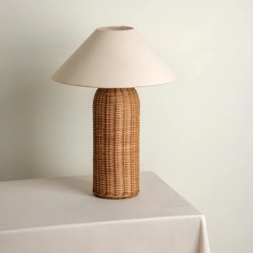 Quana Handcrafted Rattan Table Lamp