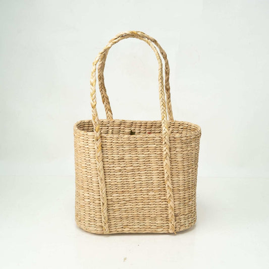 Fancy Handwoven Bag with Floral Embroidery