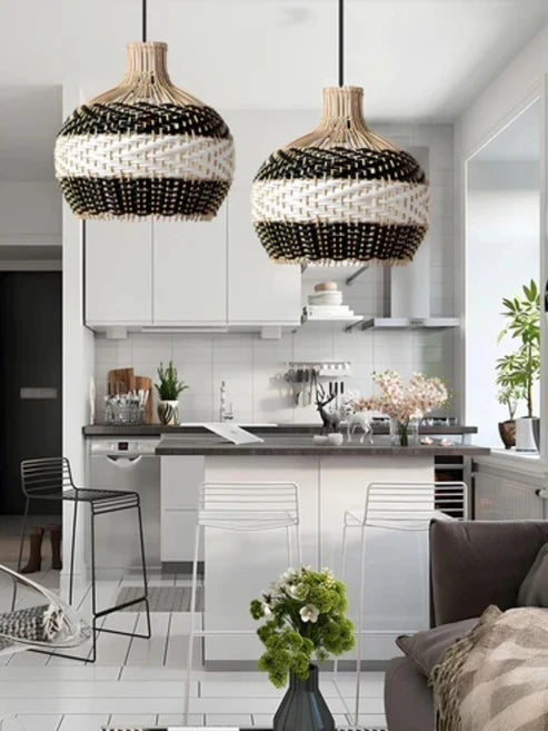 Handcrafted Bamboo Cane Pendant Light Sadhil