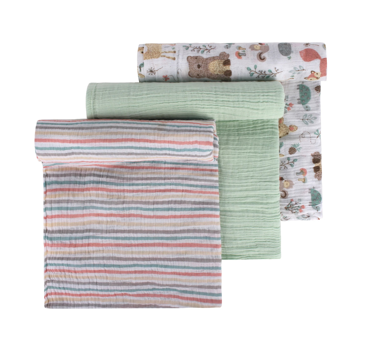 Muslin Swaddles – Set of 3 Bambi and Friends