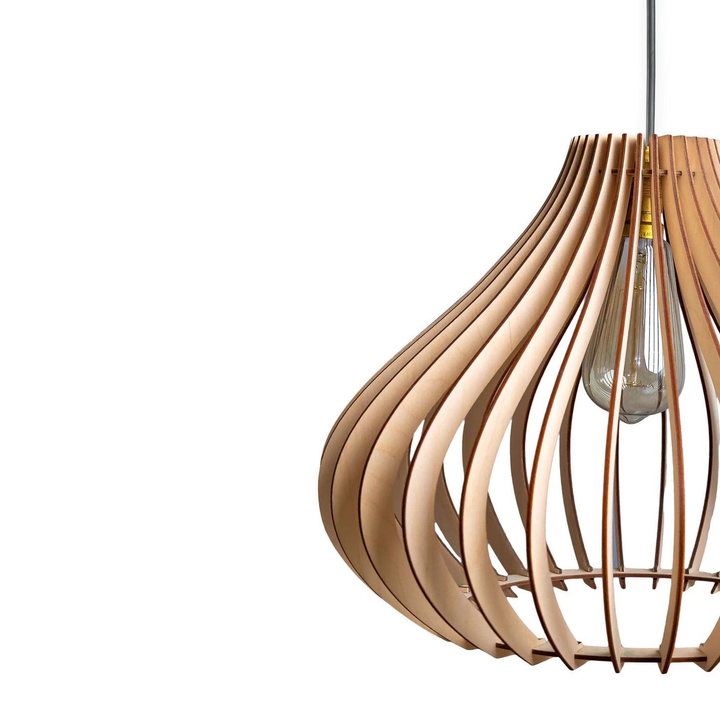 Comfy Birch Engineered Wood Ceiling Pendant Lamp