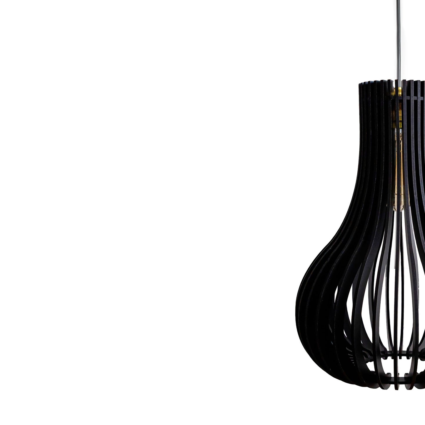 Carrie Black Engineered Wood Ceiling Pendant Lamp