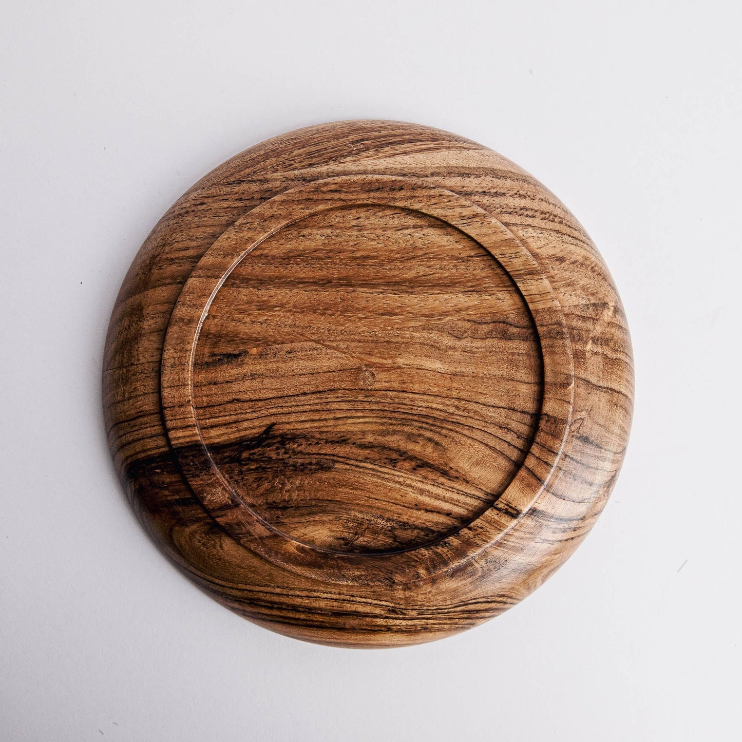 Dune Acacia Wood Plates - Set of 3 Nesting Plates