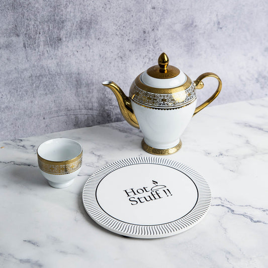 Hot Stuff Marble Trivet | Heat-Resistant Modern Pot Holder