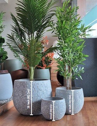 TAMRA Round FRP Planter – Elegant Premium Design for Every Space