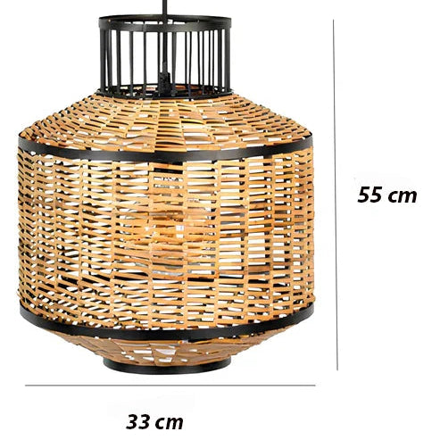 Taksh Bamboo Rattan Hanging Light