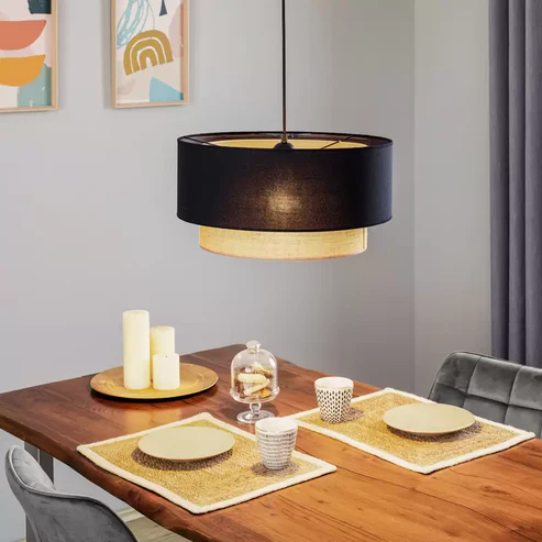 Keya Handcrafted Jute Pendant Light