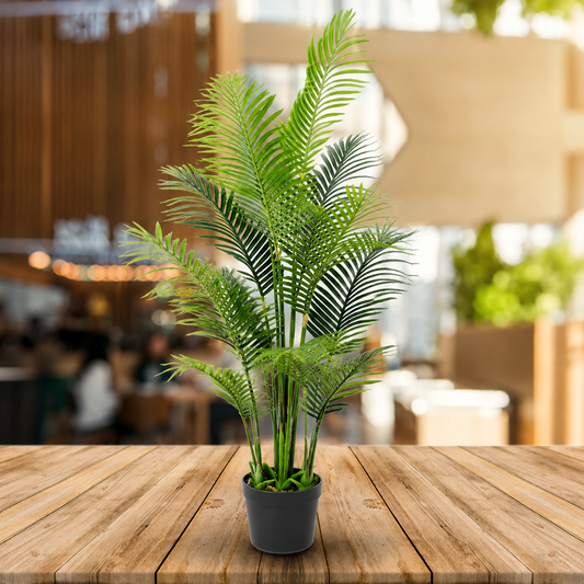 Artificial Tropical Palm Tree - 70.87″ Tall Faux Plant