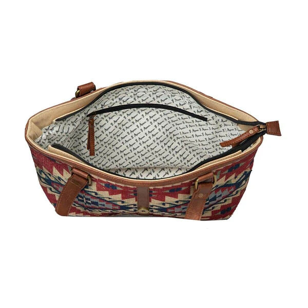 Upcycled Canvas Medium Handbag for Women