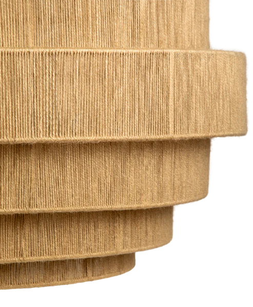 Urvi Handcrafted Rattan Tiered Chandelier
