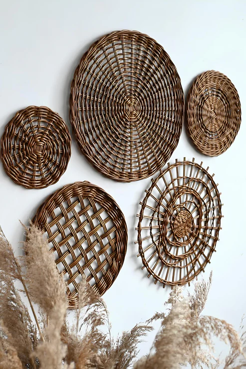 Adah Handcrafted Wicker Wall Art