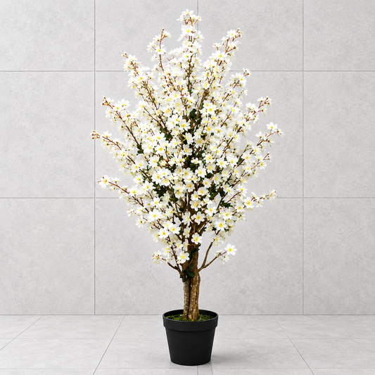 Artificial Winter Sweet white Plant - 35.43"