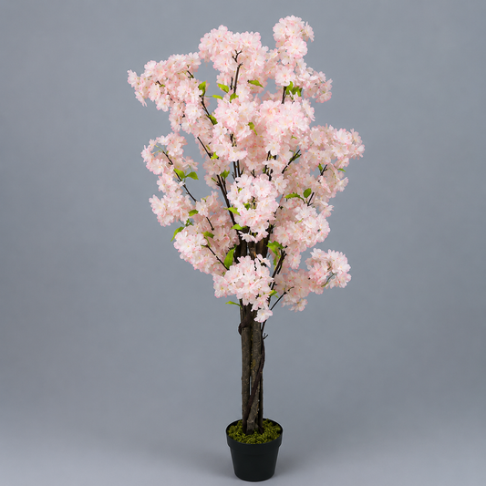 Premium Winter Cherry Bloom Faux Plant – 47.24-Inch Tropical Decor