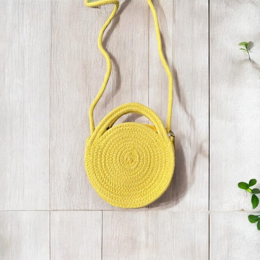 Yellow Cotton Dori Bag – Handcrafted & Soft