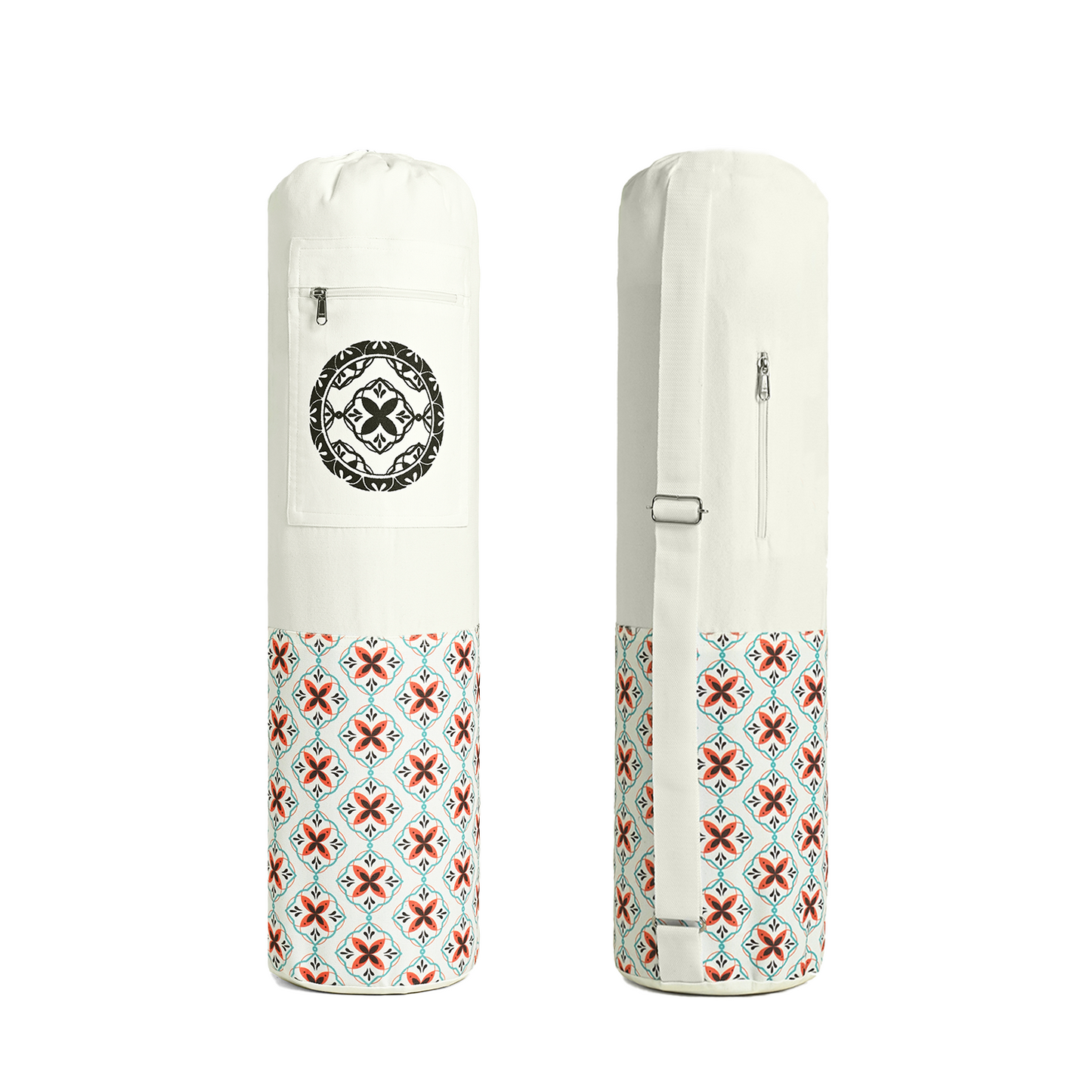 Wifelife Premium Yoga Mat Carry Bag White Mandala