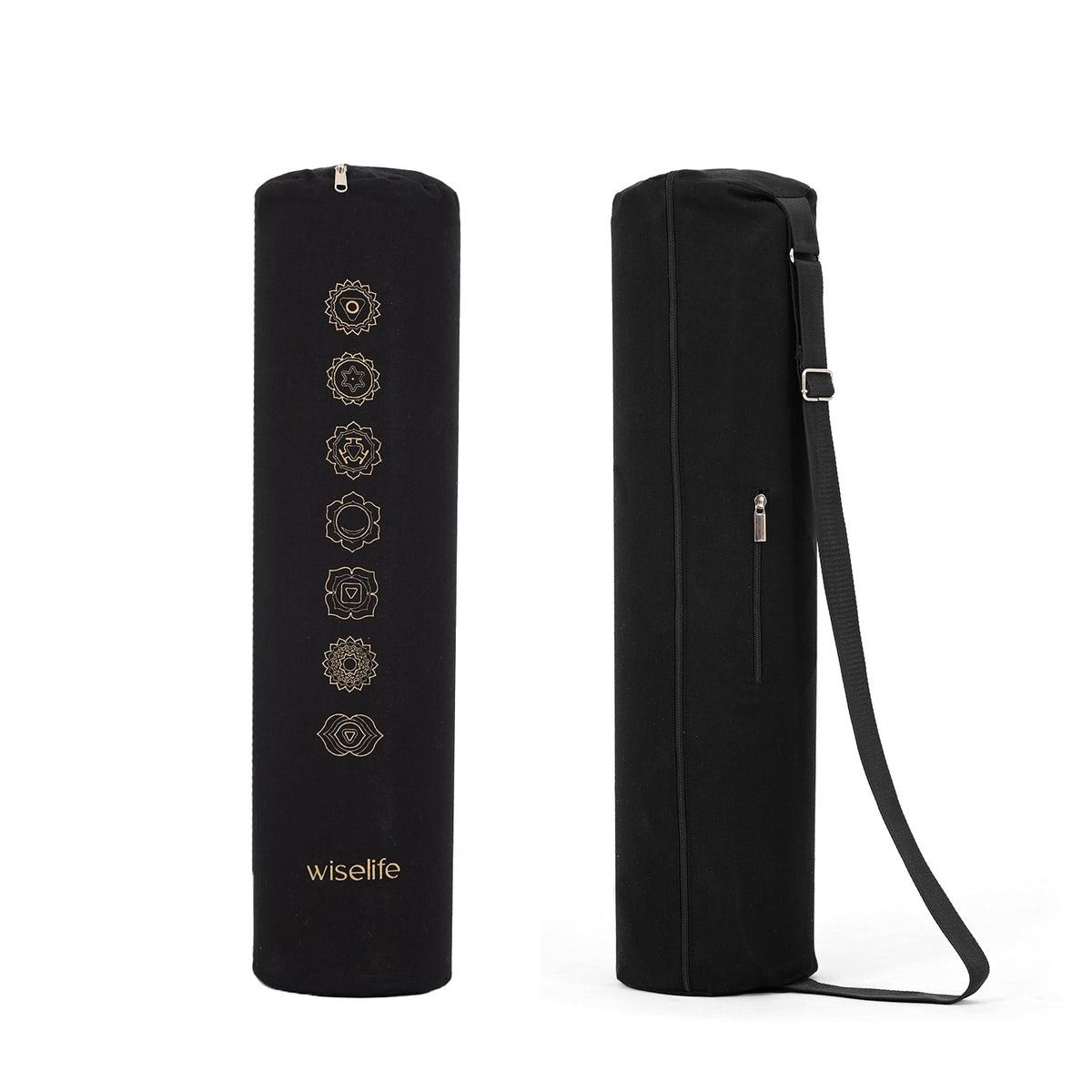 Wifelife Premium Yoga Mat Carry Bag Black Chakra