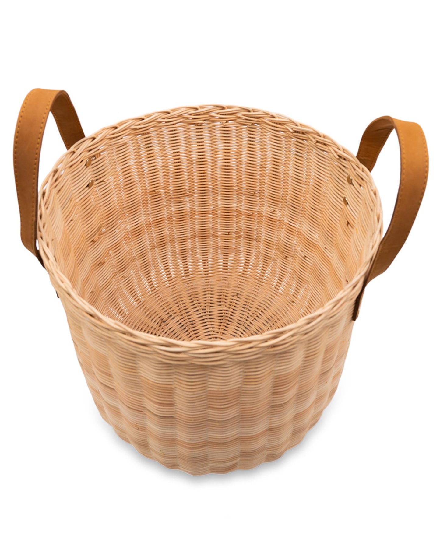 Wicker storage basket with Handles
