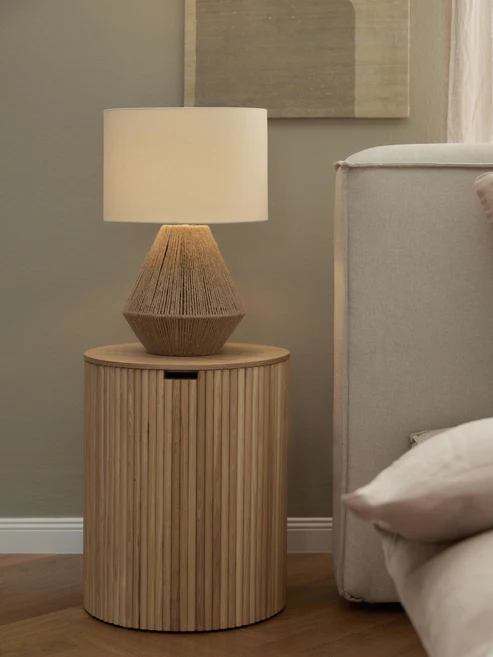 Zola Handcrafted Bamboo & Jute Table Lamp