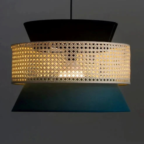 Handcrafted Bamboo Rattan Ceiling Light Adeline