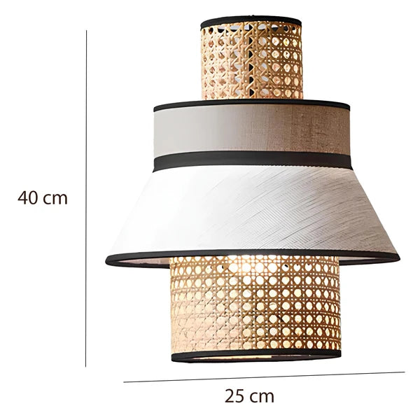 Adley Rattan Bamboo Hanging Light