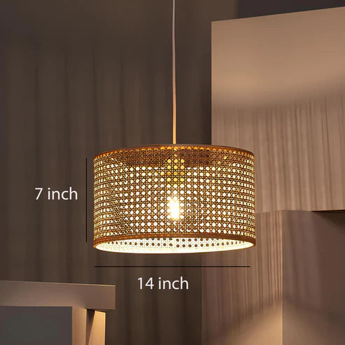 Handcrafted Rattan Cane Pendant Light Aisha