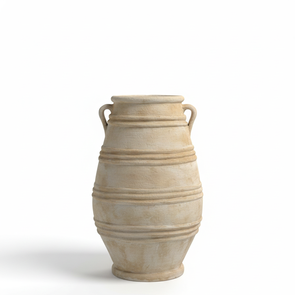 Ajmera Terracotta Vase Urn - Large Rustic Trio