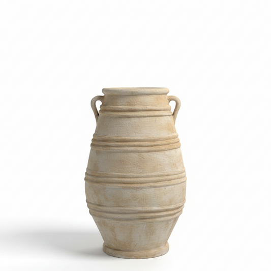 Ajmera Terracotta Vase Urn - Large Rustic Trio