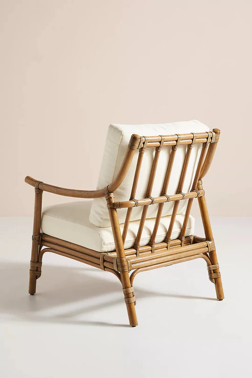Anala Handcrafted Natural Rattan Lounge Chair