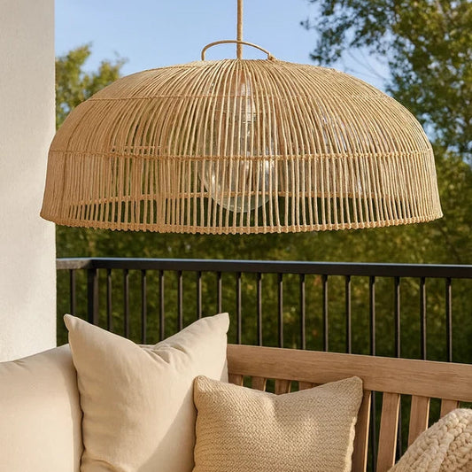Anbu Bamboo Rattan Hanging Light