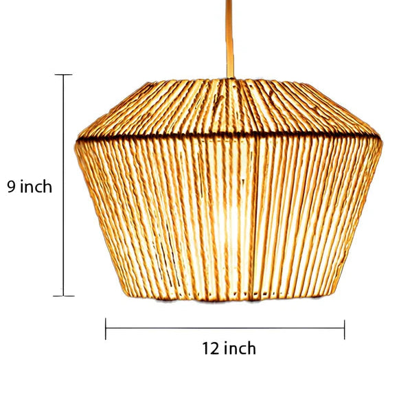 Annora Seagrass Wicker Hanging Light
