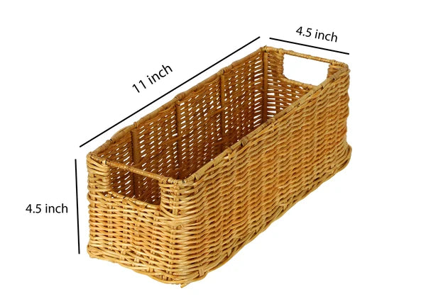 Aria Handwoven Wicker Vanity Tray