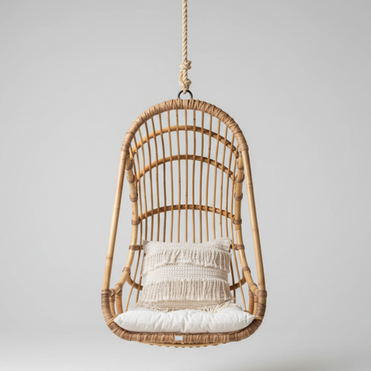 Asmee Handcrafted Bamboo Cane Swing Chair
