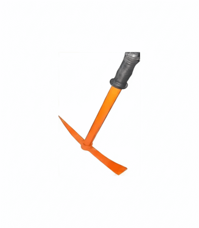 Dual-Head Orange Garden Hoe – Pick & Chisel Combo Tool