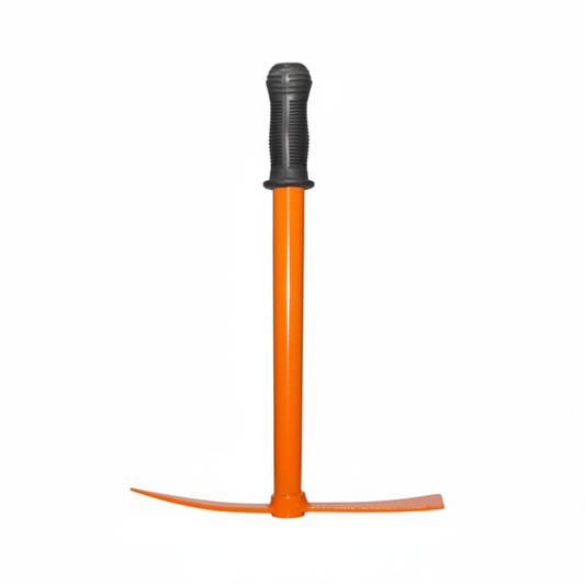 Dual-Head Orange Garden Hoe – Pick & Chisel Combo Tool