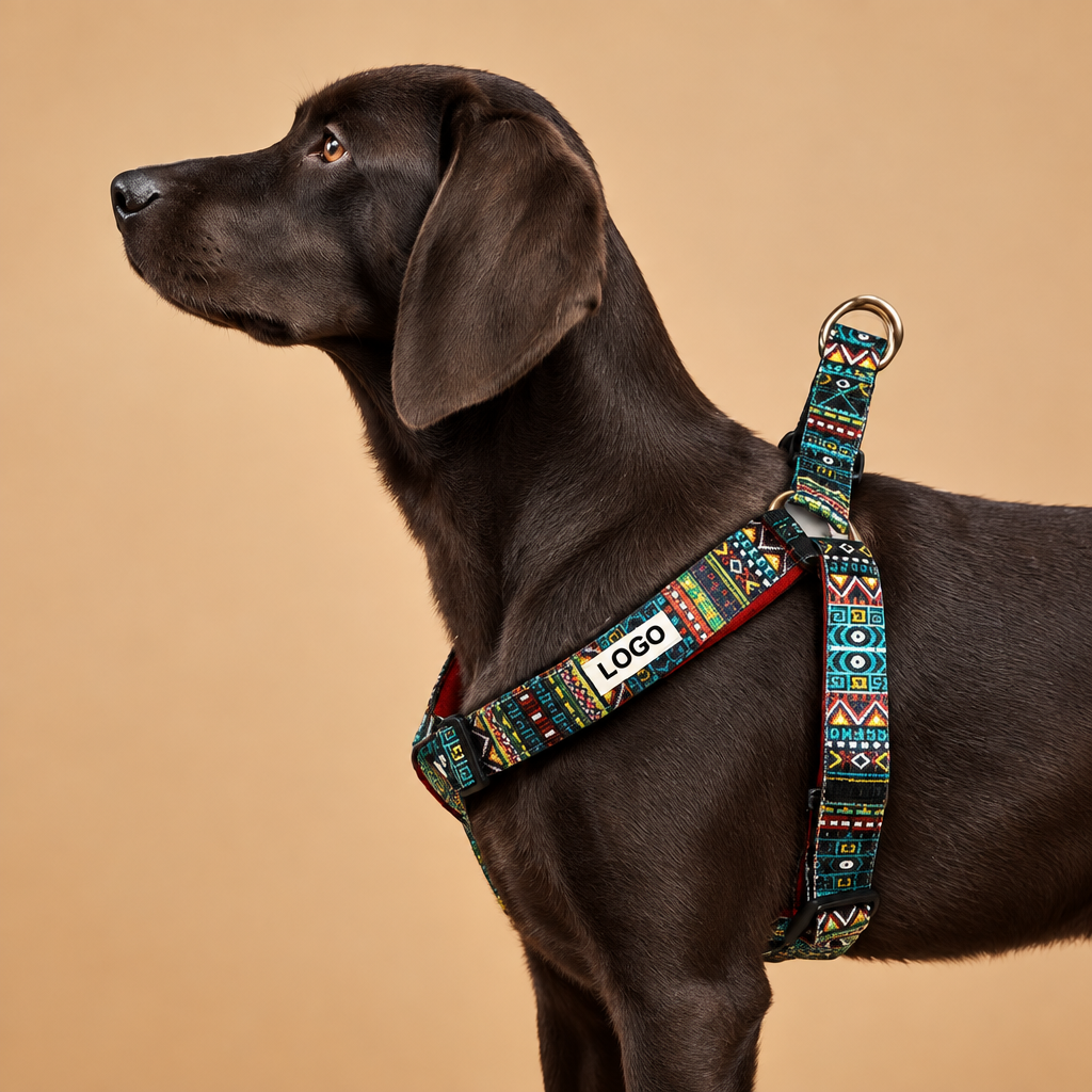 Premium Step-In Dog Harness Tribal