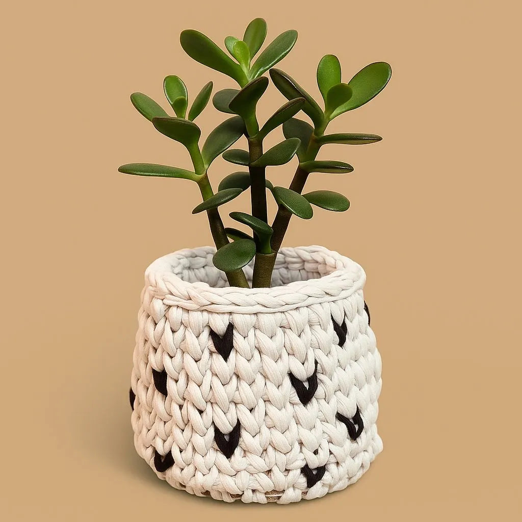 Multipurpose Handcrafted Cotton Crochet Planter