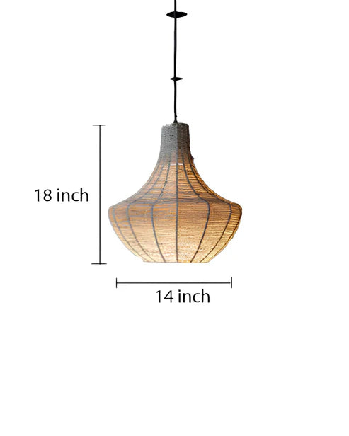 Handcrafted Raffia Natural Pendant Light Devil