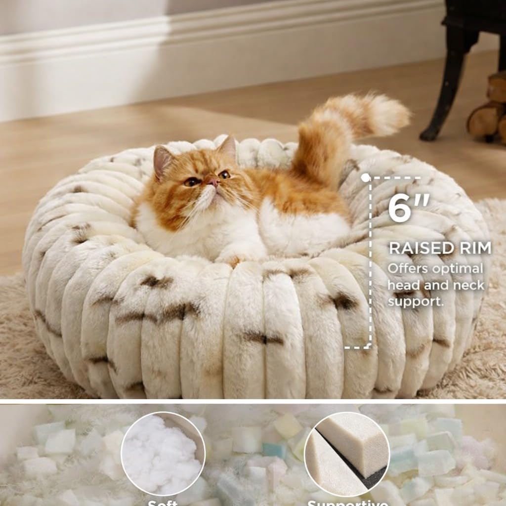 Premium Calming Donut Pet Bed | 55cm