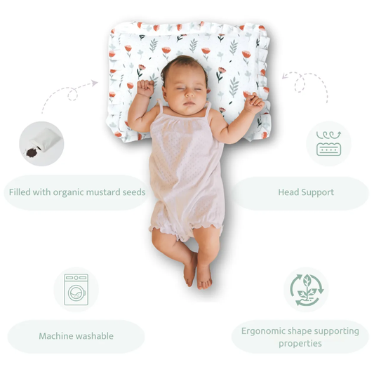Sovana Premium 4-Piece Baby Cot Combo Fern & Roses