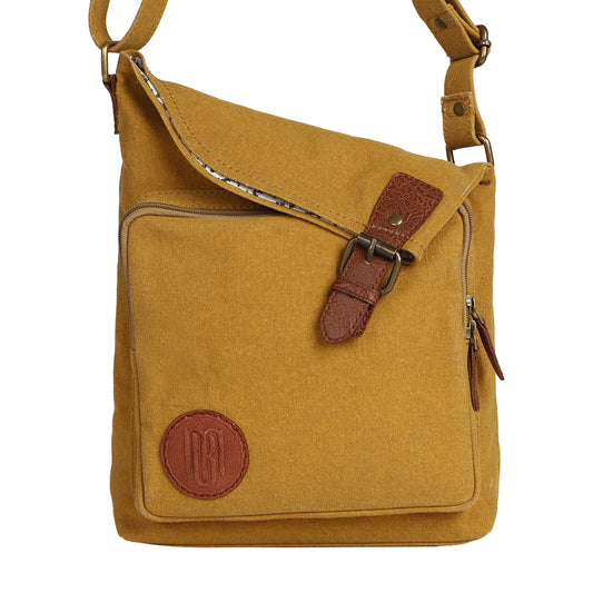 City Slicker Crossbody Sling bag For Men & Women - Mustard