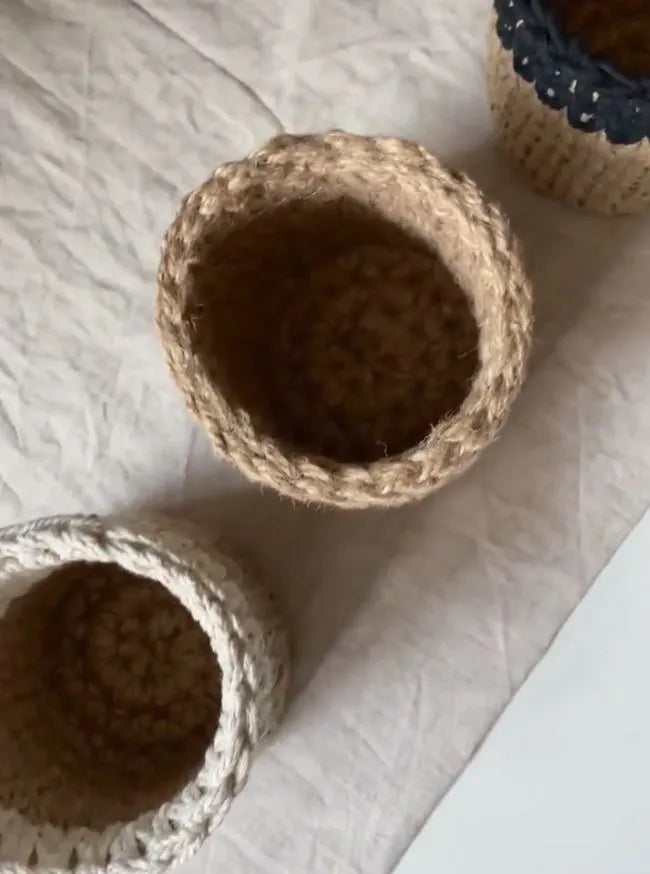 Handcrafted Jute Pen Stand Set