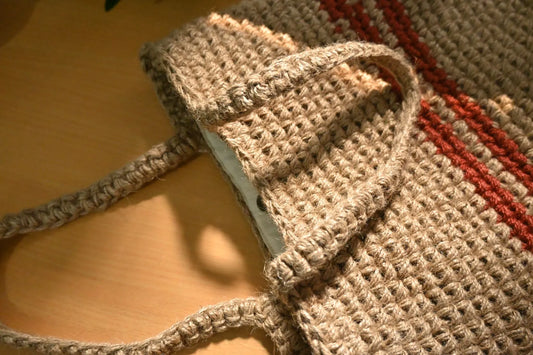 Handcrafted Jute Shoulder Tote Bag
