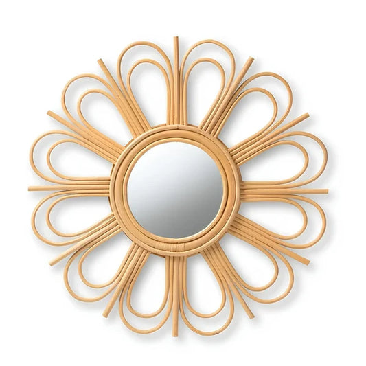 Kashvi Handcrafted Rattan Wall Mirror