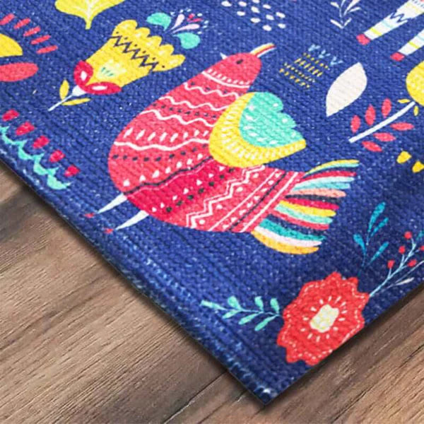 Printed Llama Kids Room Dhurrie Carpet