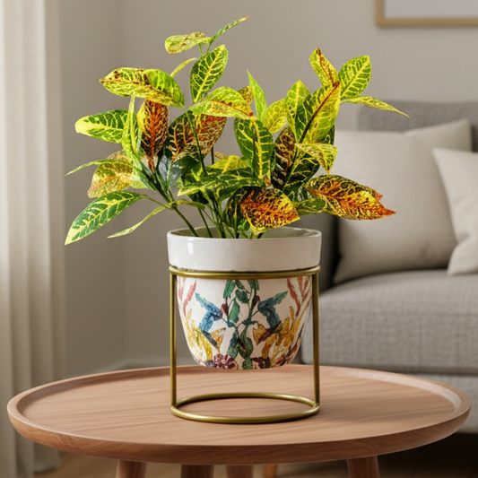 Round Cylinder Stand Planter multicolor