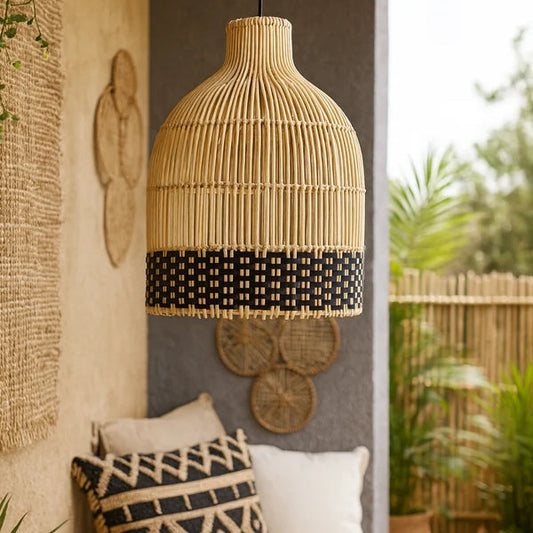 Nimit Bamboo Cane Hanging Light