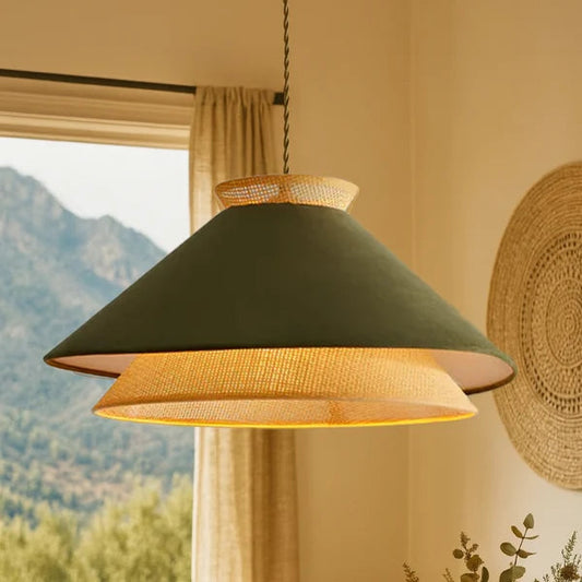 Simbaa Wicker Rattan Hanging Light
