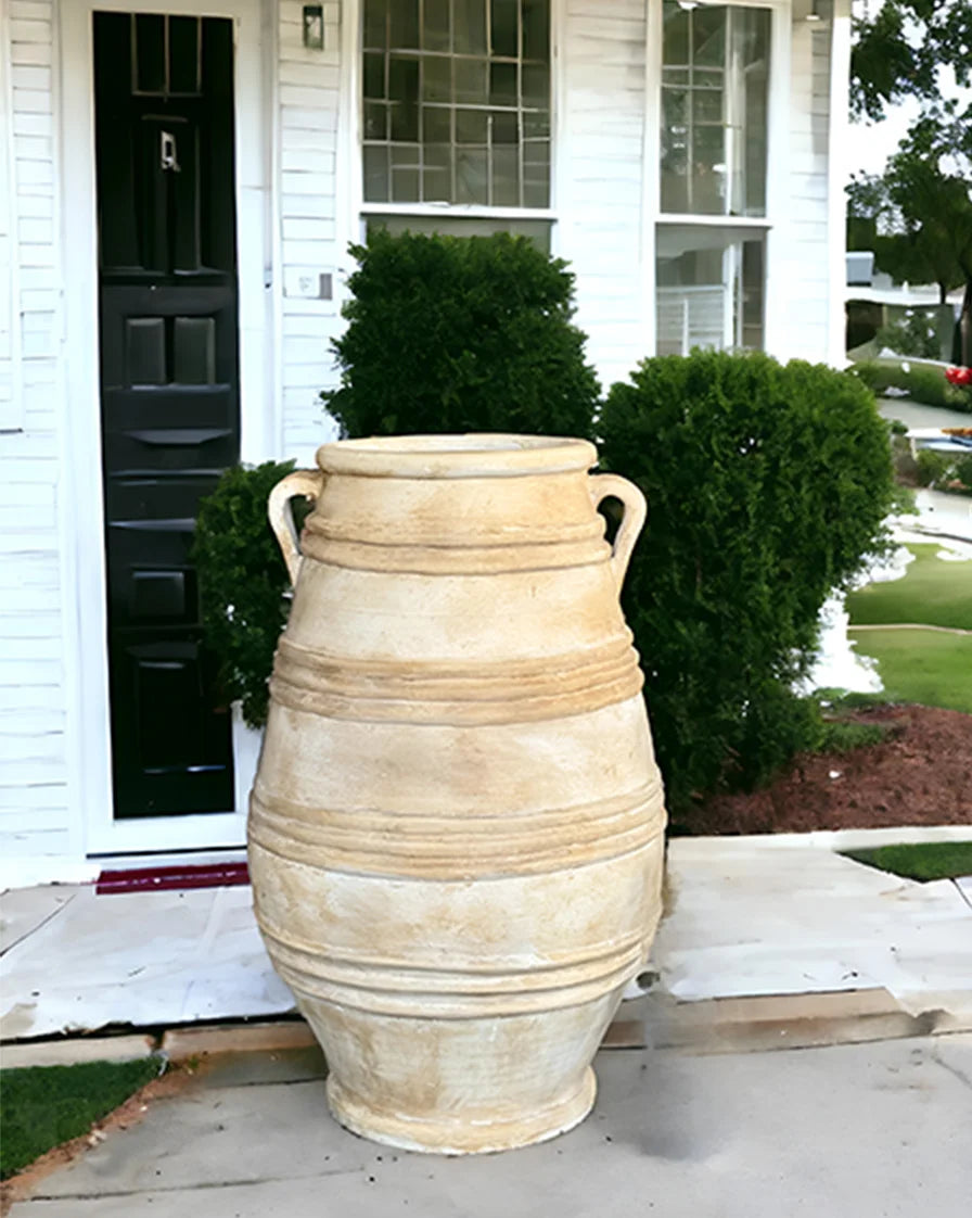 Ajmera Terracotta Vase Urn – 26″, 30″, 36″ | Rustic Indoor-Outdoor Decor