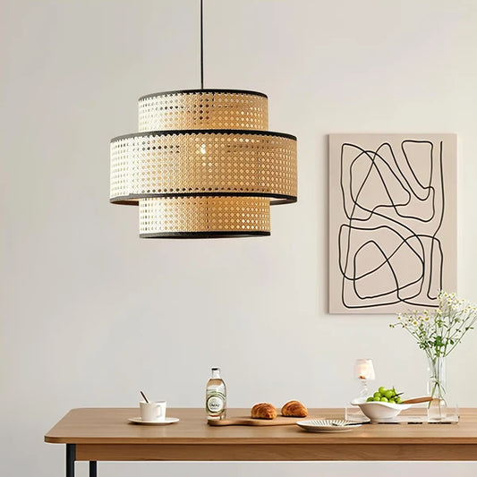 Vanya Wicker Rattan Ceiling Light