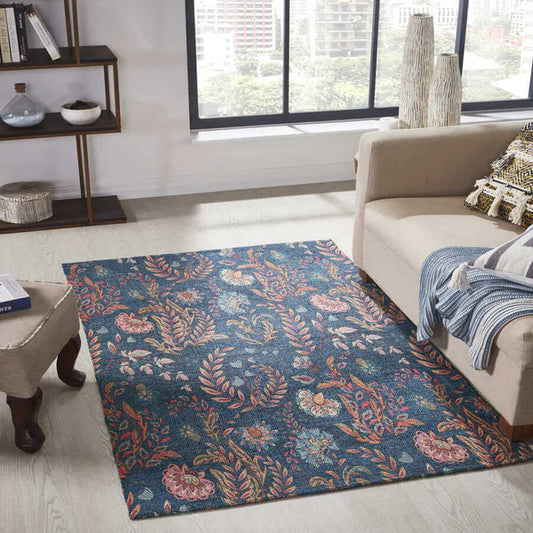 Printed Vintage Dhurrie Carpet Rug Runner Floor Mat for Living Room Bedroom